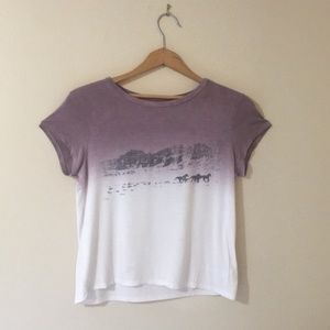 American Eagle Soft & Sexy T in purple ombré